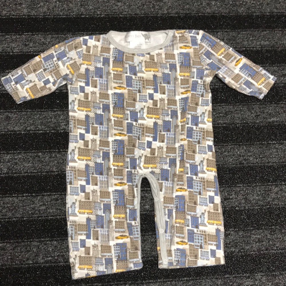 Lucky Jade New York Scape Romper